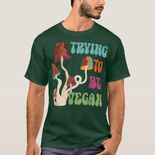 Funny Vegans, Vegetarians 70s Style Design For Men T-Shirt