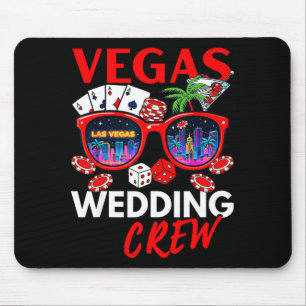 Funny vegas wedding crew 2026 bachelor party mouse pad