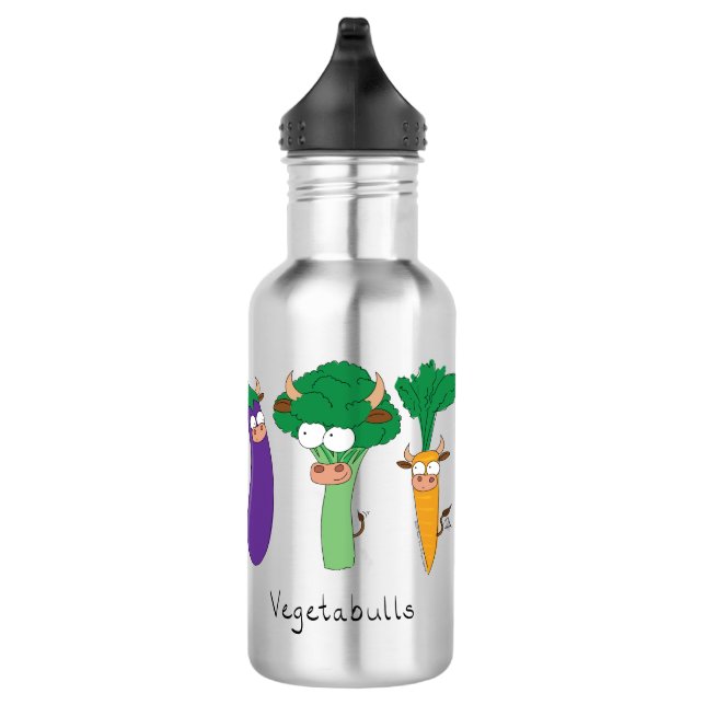 Funny Vegetable Cute Kids 710 Ml Water Bottle (Right)