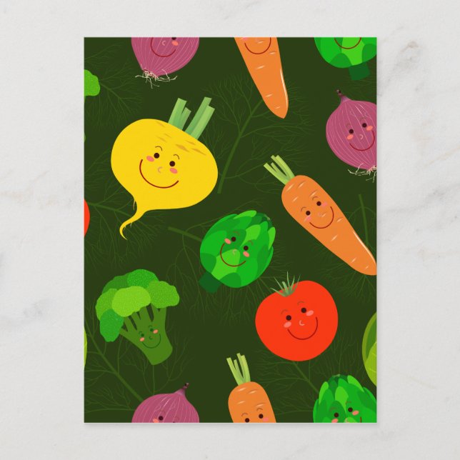 Funny Vegetable Postcard (Front)