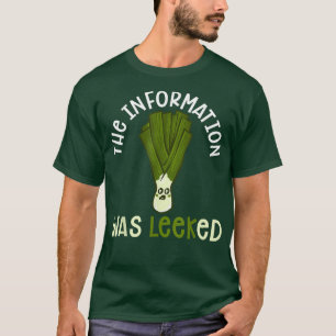 Funny Vegetable Pun Vegetarian Vegan Humour Leak P T-Shirt