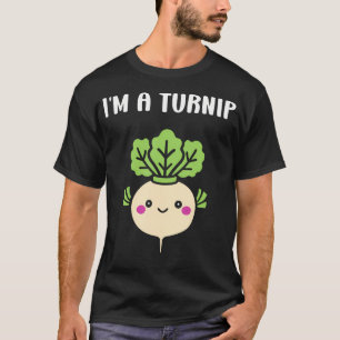 Funny Vegetable Turnips Food Minimalist Simple I'M T-Shirt