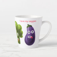 Funny Vegetables Love - Broccoli Tomato Eggplant