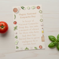 funny vegetables National Gazpacho Day