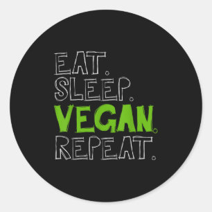 Funny Vegetarian Cool Diet Veggie Veganism World V Classic Round Sticker