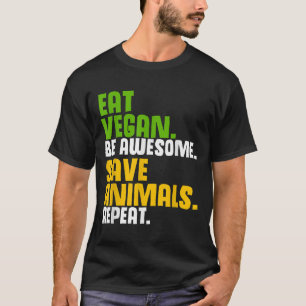 Funny Vegetarian Cool Diet Veggie Veganism World V T-Shirt