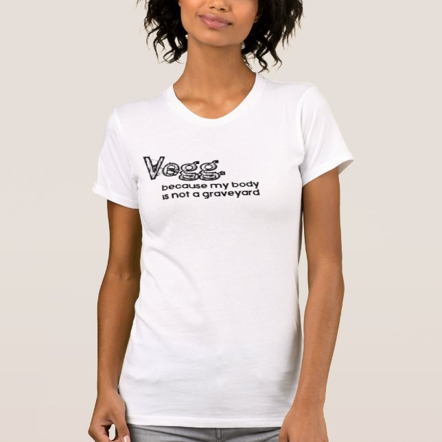 Funny Vegetarian T-Shirt (Front)