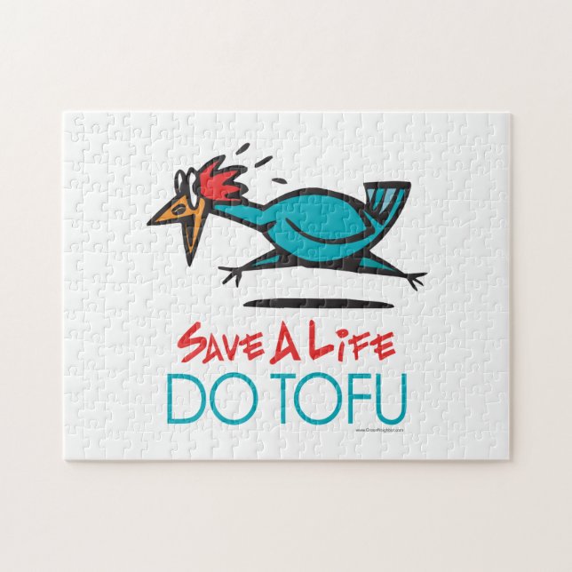 Funny Vegetarian Tofu Jigsaw Puzzle (Horizontal)