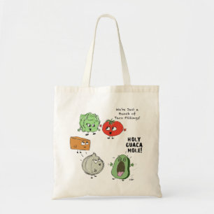 Funny Veggie Farmer's Market Reusable Tote