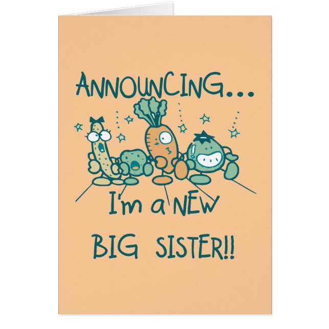 Funny Veggies New Big Sister (Front)