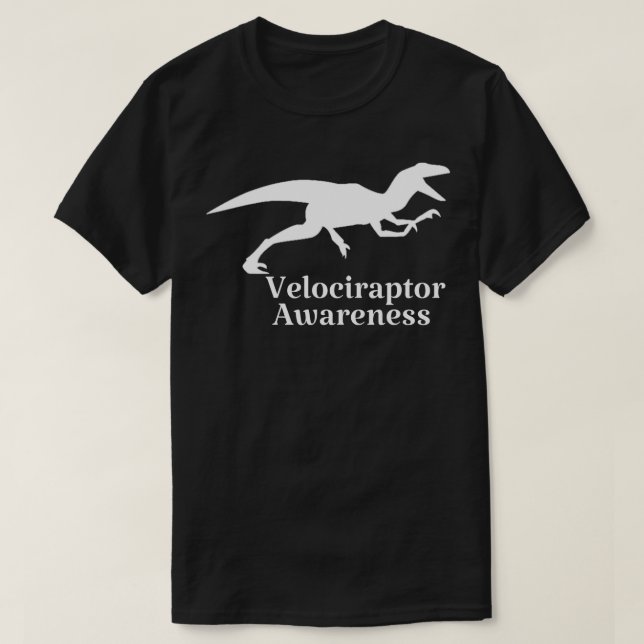 Funny Velociraptor Awareness Day  T-Shirt (Design Front)