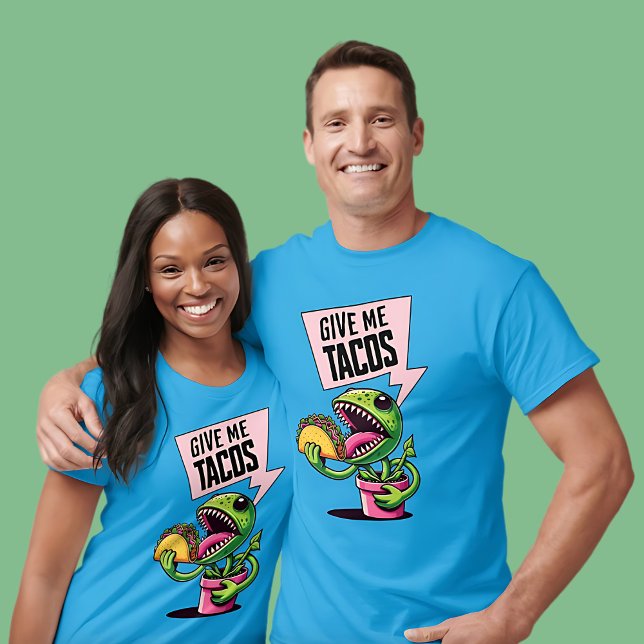 Funny Venus Fly Trap Eating Taco T-Shirt (Funny Venus Fly Trap Eating Taco T-Shirt)