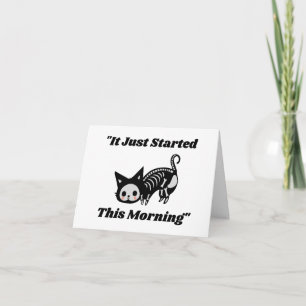 Funny Vet Quote: It Just Started PERSONALIZED Card