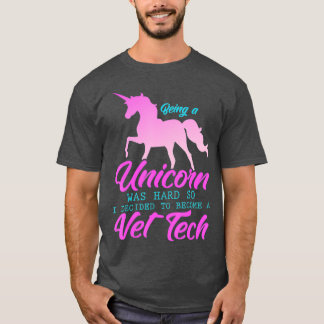 Funny Vet Tech Unicorn Lovers Veterinarian T-Shirt