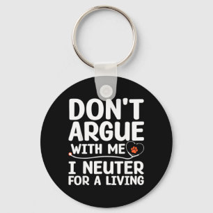 Funny Veterinarian Art for Men Women Vet Tech Key Ring