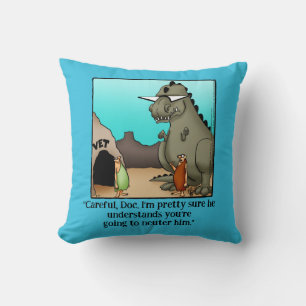 Funny Veterinarian Humour Pillow