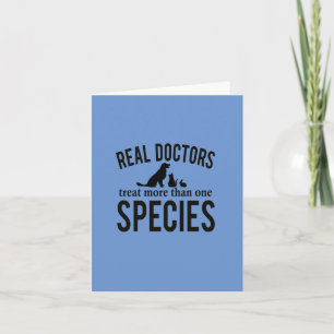 Funny Veterinarian Vet Assistant Greeting Card