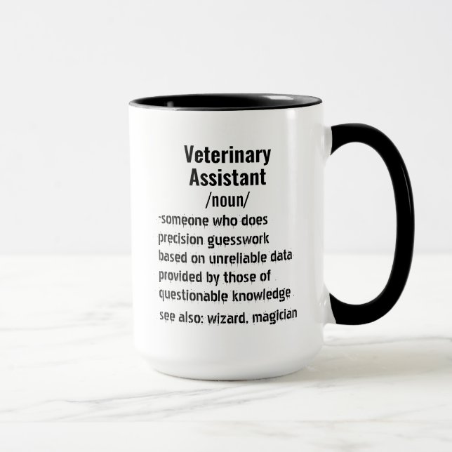 Funny Veterinary Assistant Definition gifts  Mug (Right)