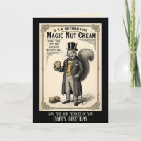 Funny Victorian Advert Birthday Card