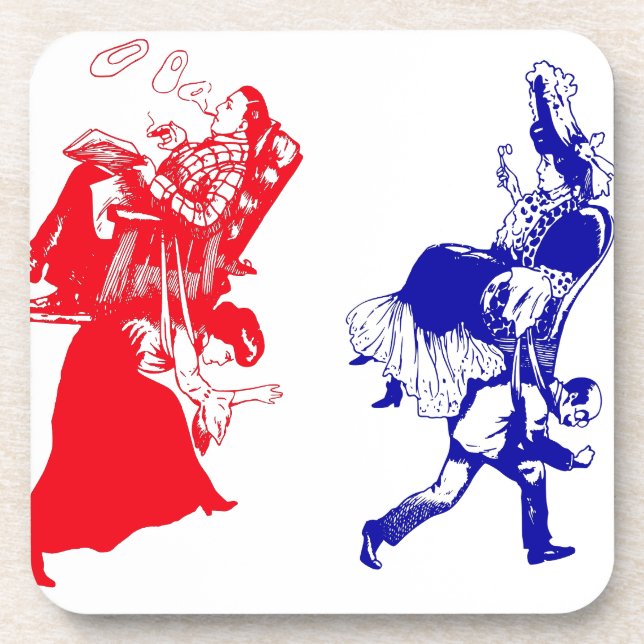 funny victorian marriage coaster (Front)