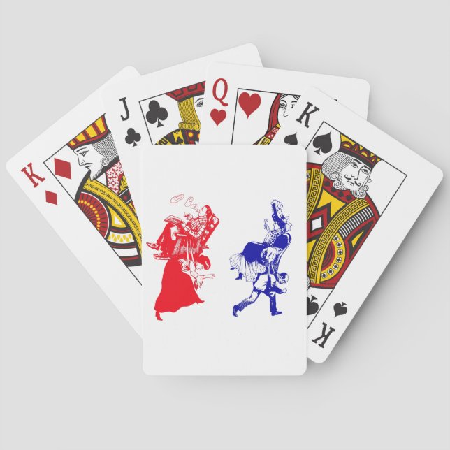 funny victorian marriage playing cards (Back)