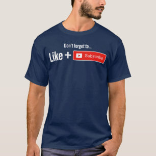 Funny Video Blogger Vlogger Like Subscribe Podcast T-Shirt