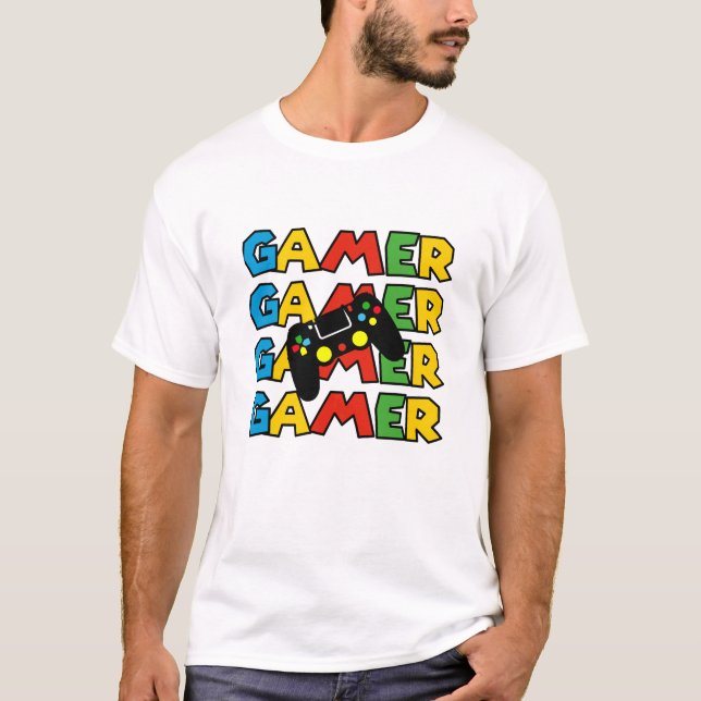 Funny Video Game Addicts, Hip Gamers Tee (Front)