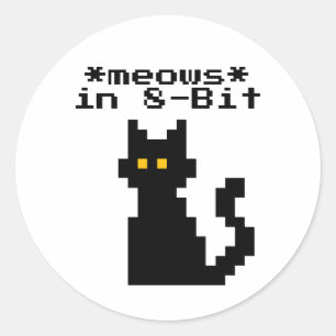 Funny Video Game Cat Sticker