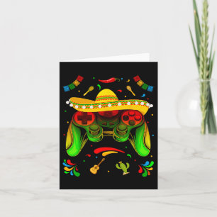 Funny Video Game Cinco De Mayo Boys Kids Let's Fie Card