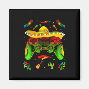Funny Video Game Cinco De Mayo Boys Kids Let's Fie Magnet