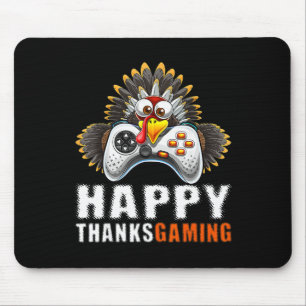 Funny Video Game Console Turkey Thanksgiving Gamer Mouse Pad