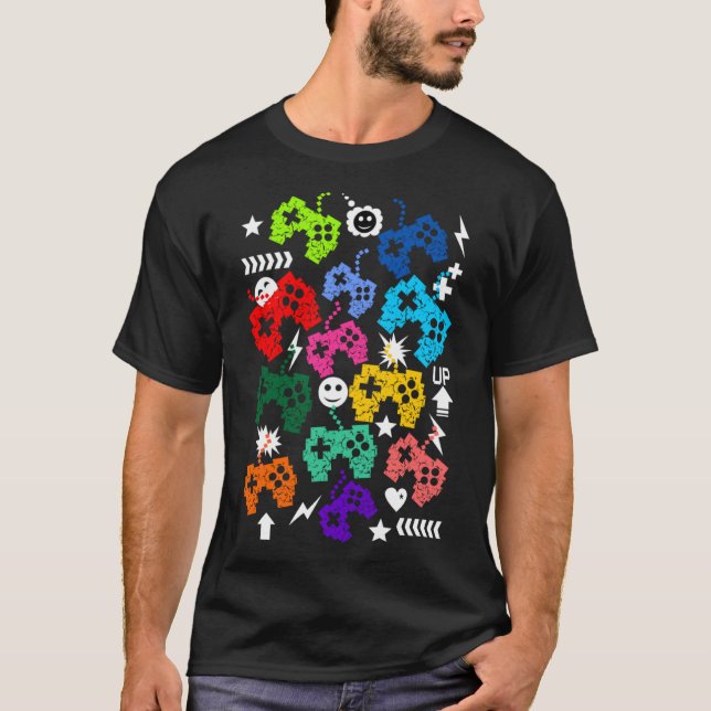Funny Video Game Controller for Gamers Boys Kids T T-Shirt (Front)