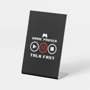 Funny Video Game Design For Men Women Video Gaming Pedestal Sign