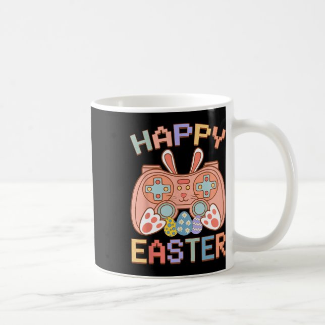 Funny Video Game Easter Bunny Gaming Controller Ga Coffee Mug (Right)