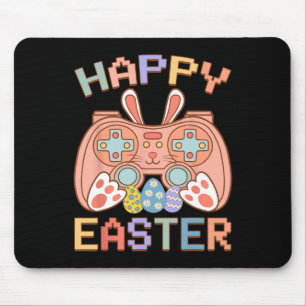 Funny Video Game Easter Bunny Gaming Controller Ga Mouse Pad
