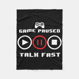 Funny Video Game For Men Women Video Gaming Player Fleece Blanket