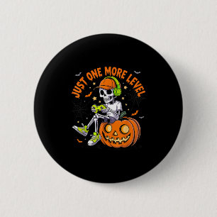 Funny Video Game Halloween Skeleton Gamer Costume 6 Cm Round Badge