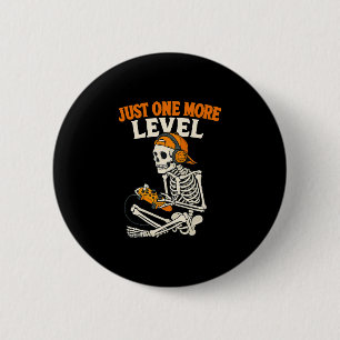 Funny Video Game Halloween Skeleton Gamer Costume 6 Cm Round Badge