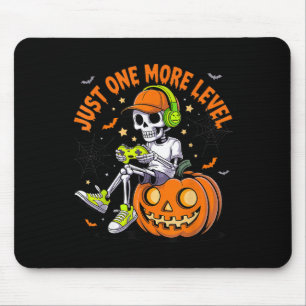 Funny Video Game Halloween Skeleton Gamer Costume Mouse Pad