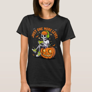 Funny Video Game Halloween Skeleton Gamer Costume T-Shirt