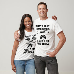 Funny Video Game Quote T-Shirt - Play, Pause, Life