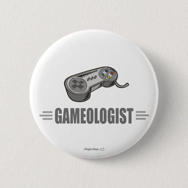 Funny Video Gamer 6 Cm Round Badge (Front)