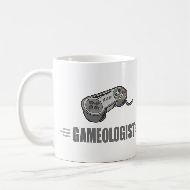 Funny Video Gamer Coffee Mug (Left)