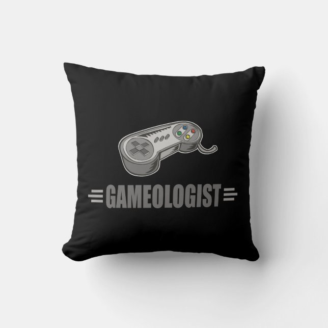 Funny Video Gamer Cushion (Front)