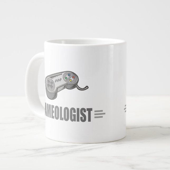 Funny Video Gamer Large Coffee Mug (Front Left)