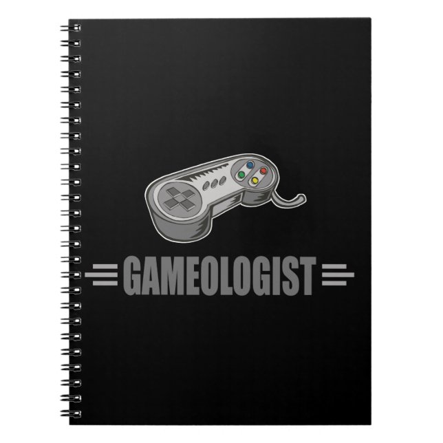 Funny Video Gamer Notebook (Front)