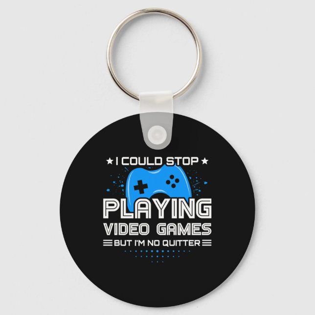 Funny Video Gamer - Pc Console Gaming - Video Game Key Ring (Front)