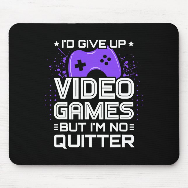 Funny Video Gamer - Pc Console Gaming - Video Game Mouse Pad (Front)