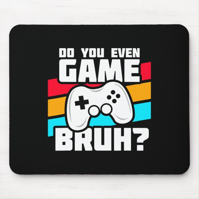 Funny Video Gamer - Pc Console Gaming - Video Game Mouse Pad (Front)