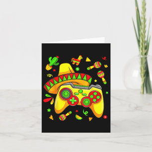 Funny Video Games Cinco De Mayo Gamer Boys Kids Le Card